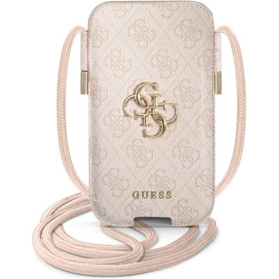 Étui pour Smartphone avec Grand Logo Guess - 6,7 Pouces Rose - Protection - Publicité Étui pour Smartphone avec Grand Logo Guess - 6,7 Pouces Rose - Protection - Publicité