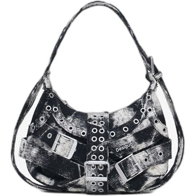 Desigual, Femmes, Sac à main, Uranio Margot Shoulder Bag, Noir, Multicolore - Publicité Desigual, Femmes, Sac à main, Uranio Margot Shoulder Bag, Noir, Multicolore - Publicité