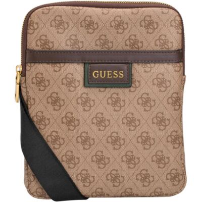 Guess, Hommes, Sac à main, Vezzola, Textile Crossbody Bag, Brown, 19 x 24 x 2cm, For Men, Marron - Publicité Guess, Hommes, Sac à main, Vezzola, Textile Crossbody Bag, Brown, 19 x 24 x 2cm, For Men, Marron - Publicité