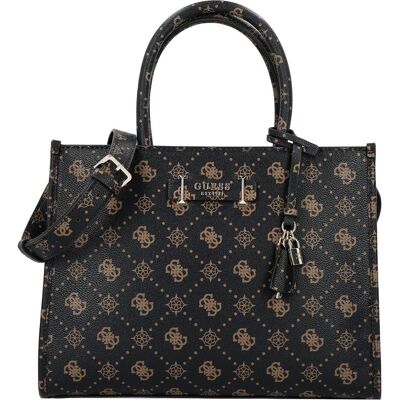 Guess, Femmes, Sac à main, Silia Handtasche 34 cm, Marron - Publicité Guess, Femmes, Sac à main, Silia Handtasche 34 cm, Marron - Publicité