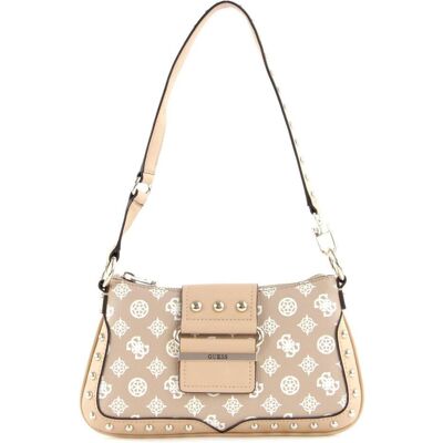 Guess, Femmes, Sac à main, Greta, Textile Handbag, Mini, Sand, hwvb81 29210, 16 x 29 x 5.3 cm, Beige - Publicité Guess, Femmes, Sac à main, Greta, Textile Handbag, Mini, Sand, hwvb81 29210, 16 x 29 x 5.3 cm, Beige - Publicité