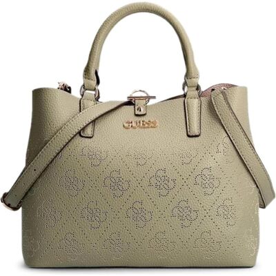Guess, Femmes, Sac, Amara, Polyurethane, Textile Handbag, 4G Logo, Green, HWSG8493060, 2, Vert - Publicité Guess, Femmes, Sac, Amara, Polyurethane, Textile Handbag, 4G Logo, Green, HWSG8493060, 2, Vert - Publicité