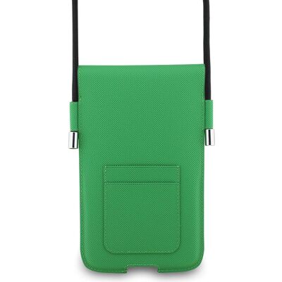 Lacoste, Femmes, Sac à main, Universal Crossbody Phone Pouch - Petit Pique - Estragon Green, Vert - Publicité Lacoste, Femmes, Sac à main, Universal Crossbody Phone Pouch - Petit Pique - Estragon Green, Vert - Publicité