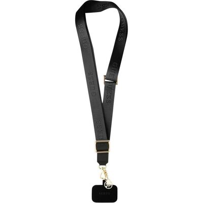 Sangle de téléphone Guess en nylon avec pendentif - noir - Sangle de téléphone - Publicité Sangle de téléphone Guess en nylon avec pendentif - noir - Sangle de téléphone - Publicité