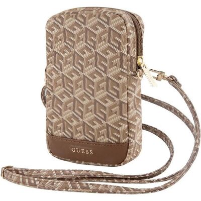 Guess, Unisexe, Sac à main, Portefeuille PU G Cube - marron, Marron - Publicité Guess, Unisexe, Sac à main, Portefeuille PU G Cube - marron, Marron - Publicité
