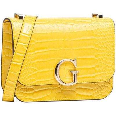 Guess, Femmes, Sac à main, Corily, Textile Crossbody Bag, Yellow, 18.5 x 14.5 x 7 cm, For Women, Jaune - Publicité Guess, Femmes, Sac à main, Corily, Textile Crossbody Bag, Yellow, 18.5 x 14.5 x 7 cm, For Women, Jaune - Publicité