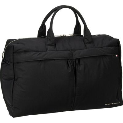 Tommy Hilfiger Hommes, Sac, Weekender TH Signature Duffle SP24, Noir - Publicité Tommy Hilfiger Hommes, Sac, Weekender TH Signature Duffle SP24, Noir - Publicité