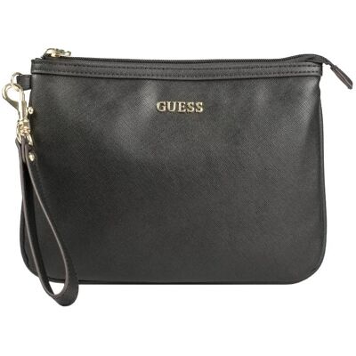 Guess, Femmes, Sac, Vanille, Synthetic Leather, Textile Bag, Toiletry, Black, For Women, Noir - Publicité Guess, Femmes, Sac, Vanille, Synthetic Leather, Textile Bag, Toiletry, Black, For Women, Noir - Publicité