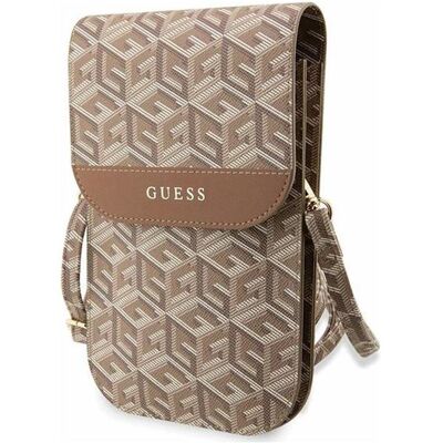 Guess, Sac à main, PU G Cube Phone Bag - marron, Marron - Publicité Guess, Sac à main, PU G Cube Phone Bag - marron, Marron - Publicité