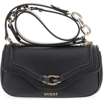 Guess, Femmes, Sac à main, Dea Crossbody Flap Bag, Noir - Publicité Guess, Femmes, Sac à main, Dea Crossbody Flap Bag, Noir - Publicité