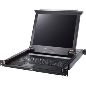 Aten Console CL1000N Slideaway avec écran de 19 pouces, Commutateur KVM, Noir - Publicité Aten Console CL1000N Slideaway avec écran de 19 pouces, Commutateur KVM, Noir - Publicité