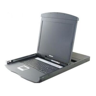 Dexlan Console de travail 19" Console Dual Rail KVM CAT5 VGA / USB + 8 modules serveur VGA/USB, Commutateur KVM - Publicité Dexlan Console de travail 19" Console Dual Rail KVM CAT5 VGA / USB + 8 modules serveur VGA/USB, Commutateur KVM - Publicité