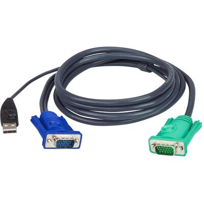Aten Câble KVM 2L-5205U USB, 5.0m, Câble pour commutateur KVM - Publicité Aten Câble KVM 2L-5205U USB, 5.0m, Câble pour commutateur KVM - Publicité