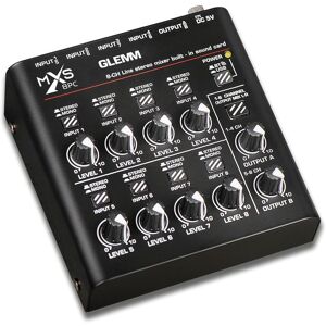 Glemm microphone mixer, Table de mixage, Noir - Publicité Glemm microphone mixer, Table de mixage, Noir - Publicité