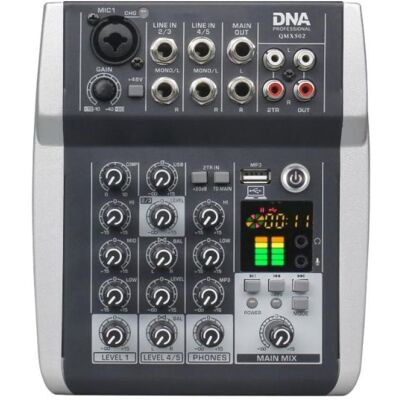 No Name DNA QMX502 5-Kanal Analog-Soundmixer Blau, Table de mixage, Bleu - Publicité No Name DNA QMX502 5-Kanal Analog-Soundmixer Blau, Table de mixage, Bleu - Publicité