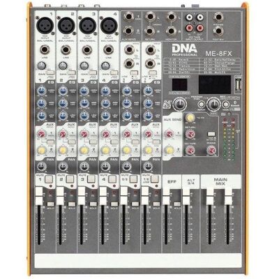 No Name Dna Me-8Fx Mixeur audio 8 canaux - Mixeur audio - Publicité No Name Dna Me-8Fx Mixeur audio 8 canaux - Mixeur audio - Publicité