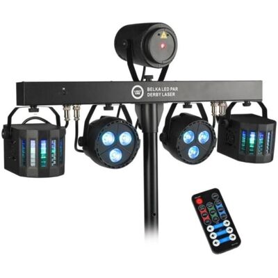 No Name Multieffekt LIGHT4ME LED LEISTE PAR DERBY LASER (60 W, LED), Éclairage de scène, Noir - Publicité No Name Multieffekt LIGHT4ME LED LEISTE PAR DERBY LASER (60 W, LED), Éclairage de scène, Noir - Publicité
