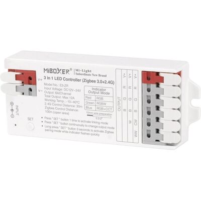 Synergy 21 contrôleur led 3in1 (rgb/rgbw/rgb+cct) zigbee3.0/2.4g *milight/miboxer* (RGB, RGBW), Modding : éclairage - Publicité Synergy 21 contrôleur led 3in1 (rgb/rgbw/rgb+cct) zigbee3.0/2.4g *milight/miboxer* (RGB, RGBW), Modding : éclairage - Publicité