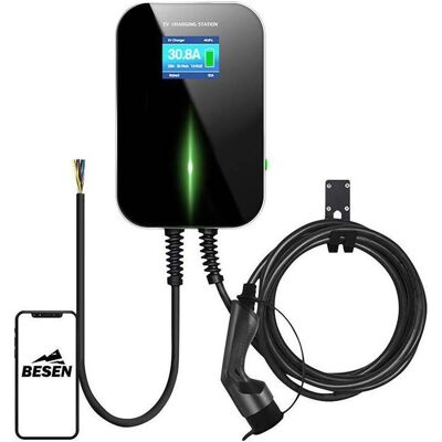 Besen, Station de charge voiture électrique, wall charger for electric cars BS20 22kW APP (Type 1, Type 2, 22 kW, 32 A) - Publicité Besen, Station de charge voiture électrique, wall charger for electric cars BS20 22kW APP (Type 1, Type 2, 22 kW, 32 A) - Publicité