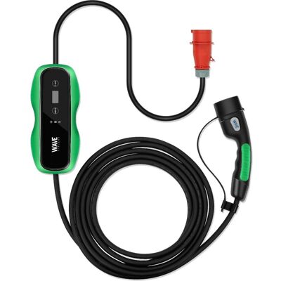 Wave, Station de charge voiture électrique, EV 3-Phase Electric Car Charger, 11 kW, 3 x 16 A, Type 2, 5 m, black (Type 2, 11 kW, 16 A) - Publicité Wave, Station de charge voiture électrique, EV 3-Phase Electric Car Charger, 11 kW, 3 x 16 A, Type 2, 5 m, black (Type 2, 11 kW, 16 A) - Publicité