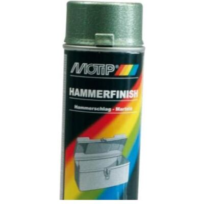 Motip - Hammerlak - Vert - 400 ml - Aérosol de peinture - Publicité Motip - Hammerlak - Vert - 400 ml - Aérosol de peinture - Publicité