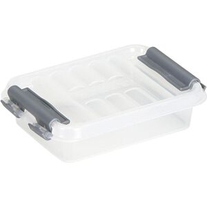Sunware Q-Line Boîte de rangement - 0,2l Transparent / Argent - Publicité Sunware Q-Line Boîte de rangement - 0,2l Transparent / Argent - Publicité