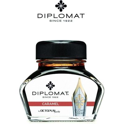 Diplomat - Tintenglas Karamell Braun 30ml - Ink cartridge - Publicité Diplomat - Tintenglas Karamell Braun 30ml - Ink cartridge - Publicité