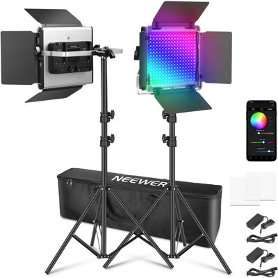 Neewer Kit 660 Pro II (Lumière vidéo, Panneaux lumineux), Lumière continue, Noir - Publicité Neewer Kit 660 Pro II (Lumière vidéo, Panneaux lumineux), Lumière continue, Noir - Publicité