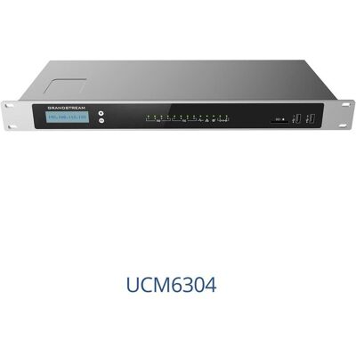 Grandstream UCM6304 - IP Centrex (IP hébergé/virtuel) - 2000 utilisateurs - Gigabit Ethernet, Téléphone, Noir - Publicité Grandstream UCM6304 - IP Centrex (IP hébergé/virtuel) - 2000 utilisateurs - Gigabit Ethernet, Téléphone, Noir - Publicité