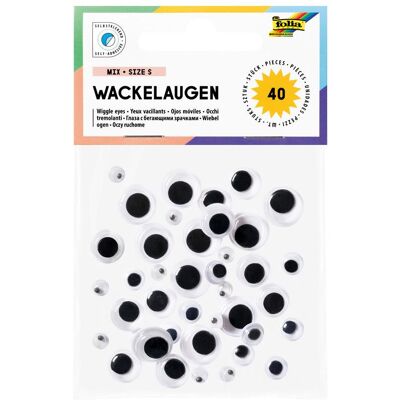 Folia Wackelaugen MIX, Size S, selbstklebend - Publicité Folia Wackelaugen MIX, Size S, selbstklebend - Publicité