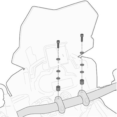Kappa, Bagage moto, KIT DE FIXATION POUR SMART BAR - YAMAHA MT-07 TRACER '16-'19 - Publicité Kappa, Bagage moto, KIT DE FIXATION POUR SMART BAR - YAMAHA MT-07 TRACER '16-'19 - Publicité