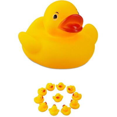 RELAXDAYS - BathDuck-5cm-12 - Jaune - Duck - Ensemble de Jouets de Bain - Publicité RELAXDAYS - BathDuck-5cm-12 - Jaune - Duck - Ensemble de Jouets de Bain - Publicité