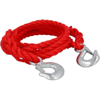 UNITEC Corde de remorquage en polypropylène 3500 kg Rouge - Tow Rope - Publicité UNITEC Corde de remorquage en polypropylène 3500 kg Rouge - Tow Rope - Publicité