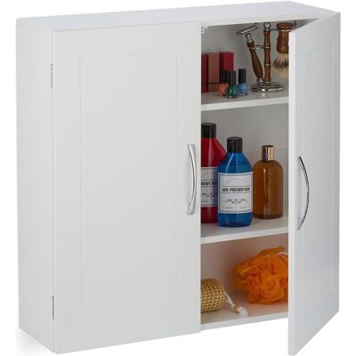 Relaxdays, Armoire de salle de bain, Hängender Badschrank mit 2 Türen (60 x 18 x 60 cm) - Publicité Relaxdays, Armoire de salle de bain, Hängender Badschrank mit 2 Türen (60 x 18 x 60 cm) - Publicité