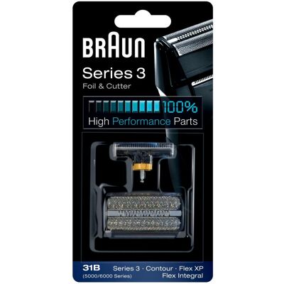 Braun - Series 3 31B - feuille de rasage - tête de rasage - Electric shaver - Publicité Braun - Series 3 31B - feuille de rasage - tête de rasage - Electric shaver - Publicité