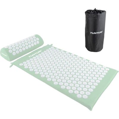 Tunturi Tapis d'acupression - Ensemble avec coussin - 68x42cm - Menthe - Publicité Tunturi Tapis d'acupression - Ensemble avec coussin - 68x42cm - Menthe - Publicité