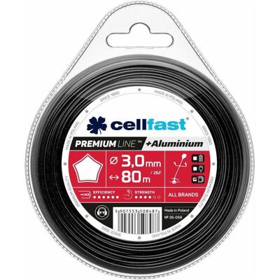 Cellfast - 3*80 m Ligne de Coupe - Ronde, Carré, Étoile - Publicité Cellfast - 3*80 m Ligne de Coupe - Ronde, Carré, Étoile - Publicité