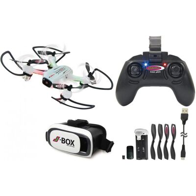 Jamara Drone d'angle (10 min, 60 g), Drone, Blanc - Publicité Jamara Drone d'angle (10 min, 60 g), Drone, Blanc - Publicité