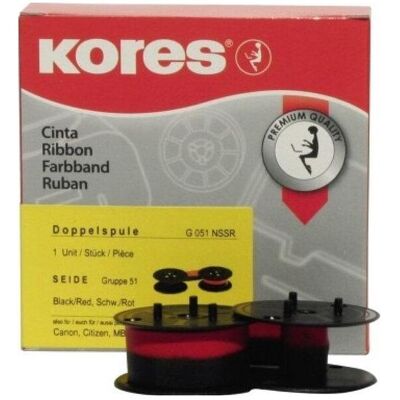 Kores, Ruban d'étiquetage, Ruban textile sur bobine (1.30 cm, Noir, Rouge) - Publicité Kores, Ruban d'étiquetage, Ruban textile sur bobine (1.30 cm, Noir, Rouge) - Publicité