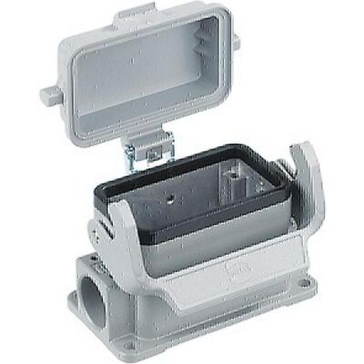 Harting Housse de protection HAN16B avec plaque et 1 plaque en plastique, 1xM25, Câble + prise électronique, Gris - Publicité Harting Housse de protection HAN16B avec plaque et 1 plaque en plastique, 1xM25, Câble + prise électronique, Gris - Publicité