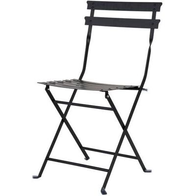 Chaises de Jardin EDEN de PAPERFLOW - Lot de 2 - Noir - Publicité Chaises de Jardin EDEN de PAPERFLOW - Lot de 2 - Noir - Publicité