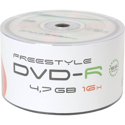 Freestyle DVD-R Pack de 50 - Disques DVD-R - Publicité Freestyle DVD-R Pack de 50 - Disques DVD-R - Publicité