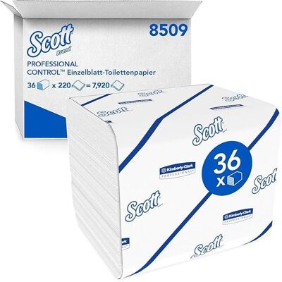 Scott - 8509 - 2 épaisseurs - blanc - papier toilette - Publicité Scott - 8509 - 2 épaisseurs - blanc - papier toilette - Publicité