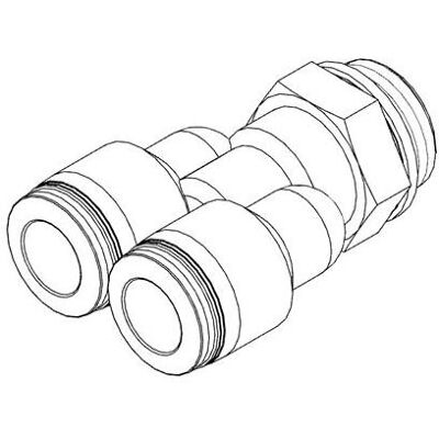 Festo, Technique de raccordement des tubes, Y-Verbinder 186182 QSY-G1/8-8 Rohr-Ø: 8 mm 1 St. Publicité Festo, Technique de raccordement des tubes, Y-Verbinder 186182 QSY-G1/8-8 Rohr-Ø: 8 mm 1 St. Publicité