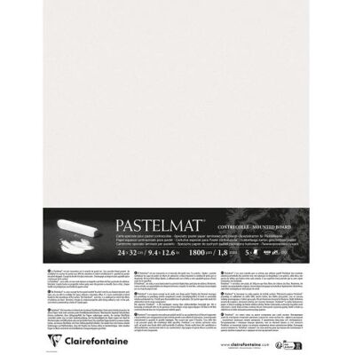 Clairefontaine, Papier à bricolage, Pastelmat contrecollé 5 feuilles 24x32cm - Blanc (360 g/m², 5x) - Publicité Clairefontaine, Papier à bricolage, Pastelmat contrecollé 5 feuilles 24x32cm - Blanc (360 g/m², 5x) - Publicité