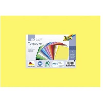 Papier de construction coloré Folia - 130g/m² DIN A3 - 50 feuilles - Publicité Papier de construction coloré Folia - 130g/m² DIN A3 - 50 feuilles - Publicité