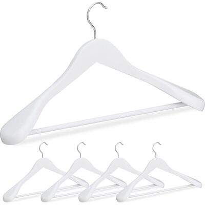 Relaxdays - Cintre large pour costumes 24x44,5x5,5 cm - Bois d’érable - Blanc - Cintre - Publicité Relaxdays - Cintre large pour costumes 24x44,5x5,5 cm - Bois d’érable - Blanc - Cintre - Publicité