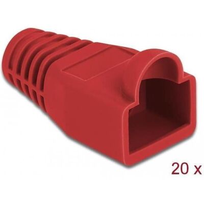 Delock Douille anti-pliage pour connecteur RJ45 rouge 20 pièces (Connecteur Douille), Réseau : accessoires - Publicité Delock Douille anti-pliage pour connecteur RJ45 rouge 20 pièces (Connecteur Douille), Réseau : accessoires - Publicité