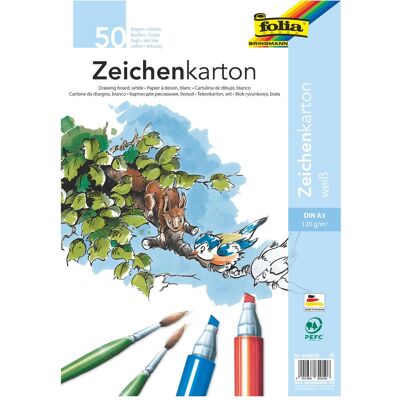 Carton à Dessin Folia 8400/50 A3 - 50 feuilles - Publicité Carton à Dessin Folia 8400/50 A3 - 50 feuilles - Publicité