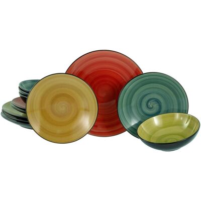 CreaTable Samoa, Assiette Ronde Multicolore - Assiette - Publicité CreaTable Samoa, Assiette Ronde Multicolore - Assiette - Publicité